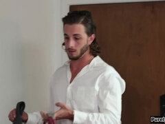 19yo brunette babysitter seduce her boss