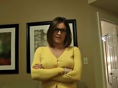Naughty stepmom gets an accidental creampie in POV
