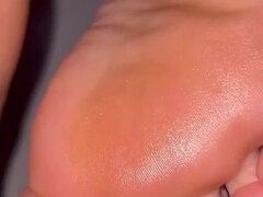 아마추어, 발 페티쉬, 발로 애무하기, 헝가리인, 나이든, 와이프