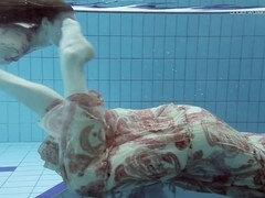 ドレス, レズビアン, プール, ロシア人
