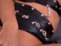 Florane Russell - Blonde DPs Herself solo milf