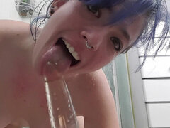 Leie, In den arsch, Bad, Dildo, Französisch, Milf, Muschi, Solo