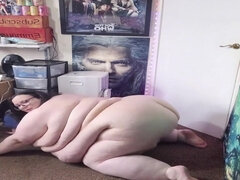 Fat Goddess SSBBW Crawling on the Floor