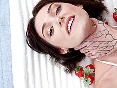 Shrooms Q's Tight Grip Can Barely Fit This Massive Cock In Her Holes