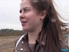 Public Agent - Wet Russian Speads Legs For Cash 1