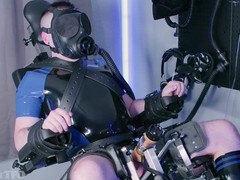 Bondage sadomaso, Bondage, Schizzo di sborra, Elettricità, Gay, Lattice, Schiavo, Vibratore