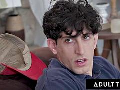 ADULT TIME - PAWG Stepmom Lauren Phillips Catches Scrawny Stepson Jerking Off And Gets HUGE CREAMPIE