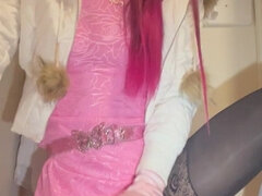 Dildoen, Hjemmelaget, Onani, Alene, Strømper