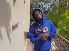 Amatorka, Kutas, Dildo, Ciemna karnacja, Hardcore, Potwór, Niespodzianka, Mokry