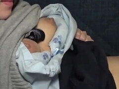 18 ans, Amateur, Asiatique, Sucer une bite, Chatte, Adolescente, Nénés, Vibromasseur