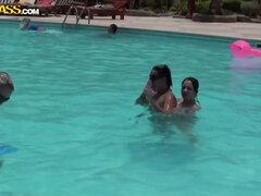 Strand, Blondin, Brunett, Lesbisk, Slick, Tatuering