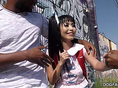 Stor kukk, Svart, Kukk suging, Bukkake, Kinesisk, Sperm skott, Ansiktssperm, Gruppe