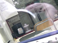 素人, デカパイ, 彼女, ハードコア, 現実, シャワー, オッパイの