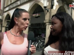 Amatorka, Czarny, Puszysta, Towarzystwo, Niemiecki, Na wolnym powietrzu, Publiczny, Nastolatki