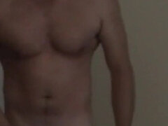 I Strip, Pose, Show off My Hot Ass and Then Jerk off My Big Cock.