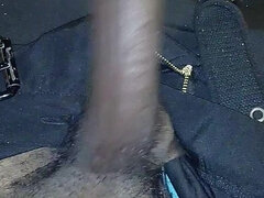Thick Cut Big Black Dick Jacking off