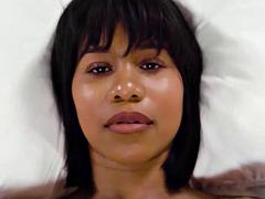 ADULT TIME - Lesbian Octavia Red Oiled Up Nuru Massage With Big Dick Client Has Her CRAVING COCK!