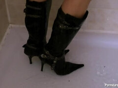 Nylonstrømper, Bad, Våd