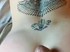 Amatör, Anal, Par, Sperma shot, Pov, Tatuering