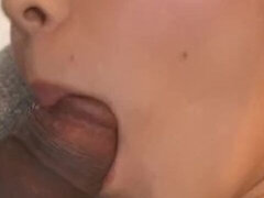 18 ans, Asiatique, Sucer une bite, Japonaise, Jarretelles, Suçant, Adolescente, Nénés