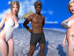 Teenage Girls Playing with Black Boys