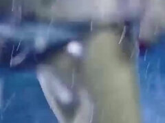 Bikini, Blonde, Britannique, Femelle, Masturbation, Pisser, Piscine, Solo