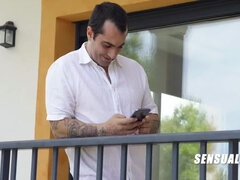 Brunette Beauty Has Amazing Sex On The Couch