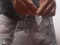 Amatoriale, Crossdresser, Fatto in casa, Masturbazione, Pubblico, Solo