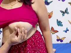 Desi Lovers Romantic Sex with Dirty Talk - Big Ass Boobs Play, Nipple Fingering, Loud Moaning Hindi Audio