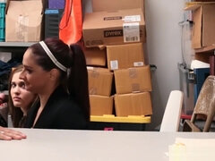 teen 18+ shoplifts and Step mom comes in to solve the problem