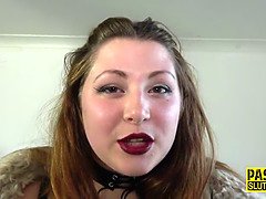 Chubby submissive throats