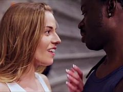 Eveline Dellai wants her yoga instructor Freddy Gongs huge cock
