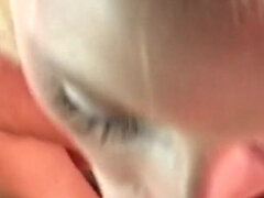 Leie, Blondine, Blasen, Aufs gesicht abspritzen, Fußfetisch, Handjob, Orgasmus, Pov
