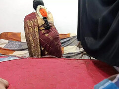 Hot Tamil Stepmom Catches Stepson Jerking - Sucks and Fucks His Hard Cock