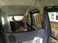 Running For A Shag - blonde mom gives rimjob in taxi cab