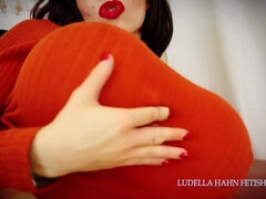 Fetish fake tits balloons - Solo