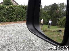 Tina fucked in front of a dirty old man - Blowjob