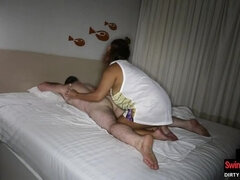 BBW amateur Thai massage girl pleasing her tourist client
