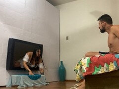 Samara gets a face fucking in horror parody movie