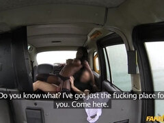 Ebony Hottie Pays Fare with Pussy
