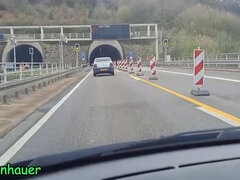 Sandra Falkenhauer Amateur MILF Masturbates with Vibrator on Highway - Car Orgasm & Butt Plug Action