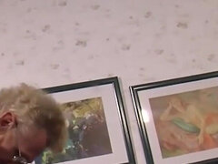 Grosser schwanz, Grosse titten, Blondine, Blasen, Geile alte tussi, Milf, Nackt, Flotter dreier