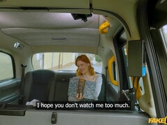 Redhead's Viral Passion in a Hot Taxi