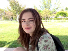 Shy babe Reese Robbins enjoys sex POV