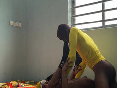 Yellow Teammates Resting with Dick Out