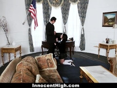 InnocentHigh - Sneaky Student Fucked In The Oval Office