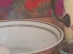 Amatőr, Fekete, Gesztenyebarna, Fehérnemű, Érett feleség, Egyedül