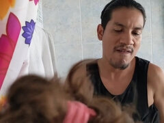 Latin Cousin Is Fooling Around With Her In The Shower