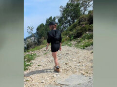 Theres No Sin on the Mountain Pasture! Tranny Masturbates at 1,800 Meters!