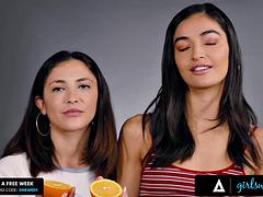 GIRLSWAY Emily Willis And Jane Wilde s Dirty Oral Pleasure: Teen, Small Tits  Lesbian Porn